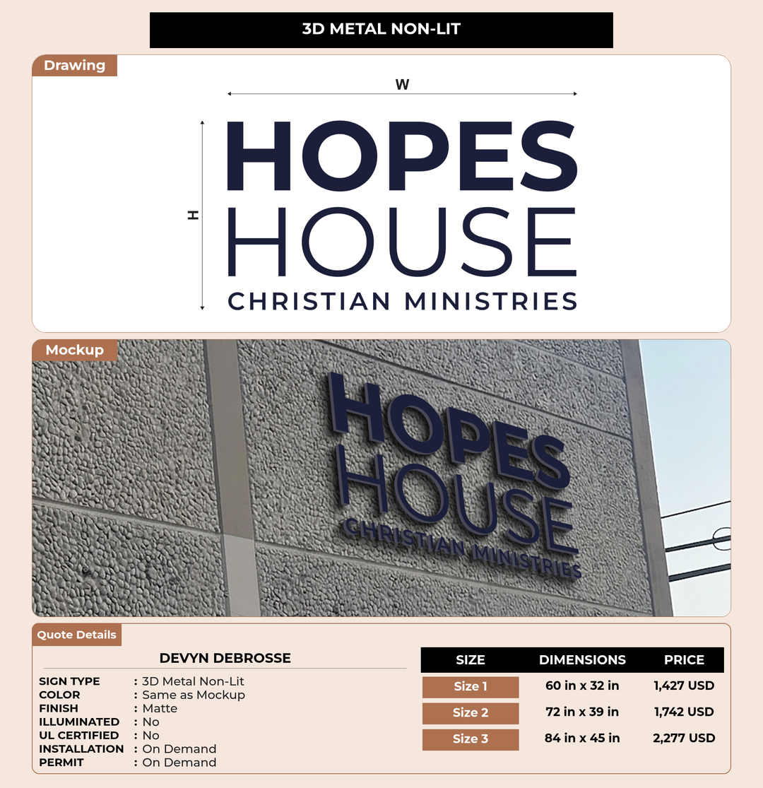 CUSTOM MOCKUP SIGN FOR Devyn Debrosse