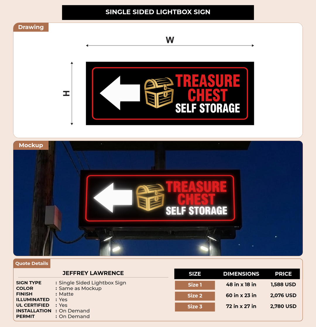 CUSTOM MOCKUP SIGN FOR Jeffrey  Lawrence