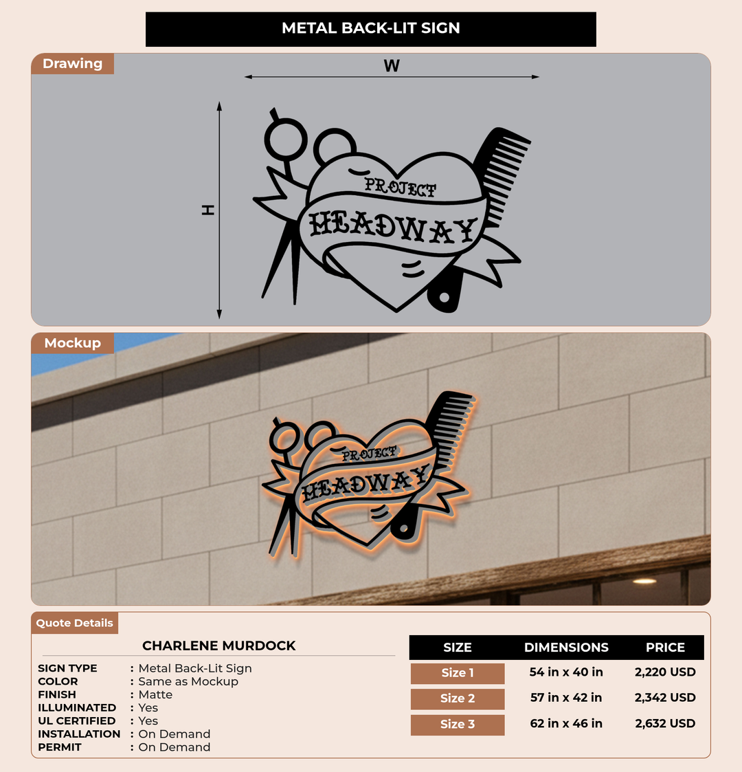 CUSTOM MOCKUP SIGN FOR Charlene Murdock