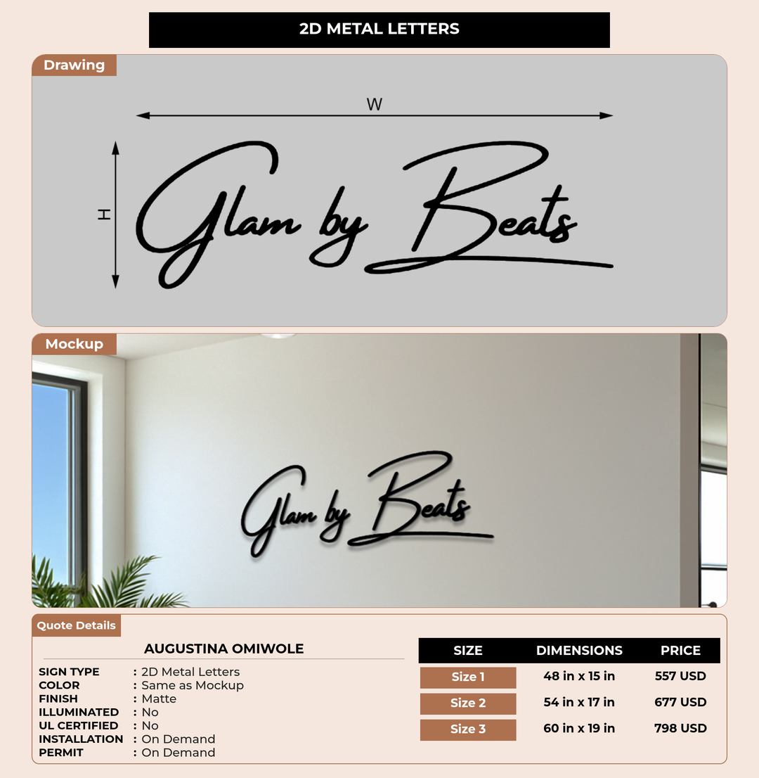 CUSTOM MOCKUP SIGN FOR Augustina Omiwole