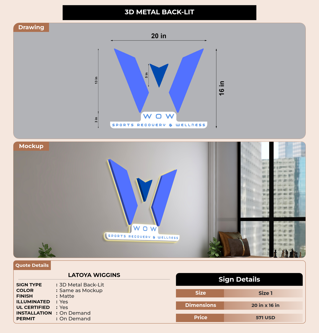 CUSTOM MOCKUP SIGN FOR LaToya Wiggins