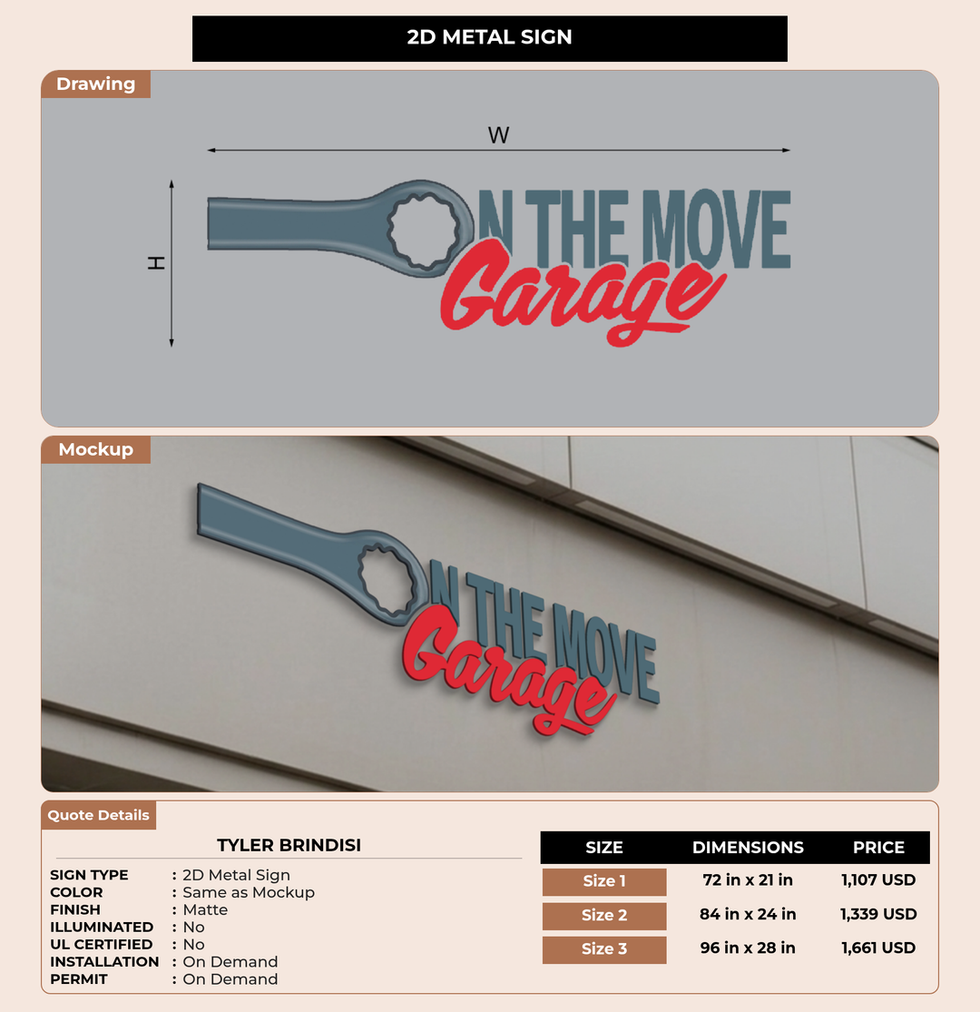 CUSTOM MOCKUP SIGN FOR Tyler Brindisi