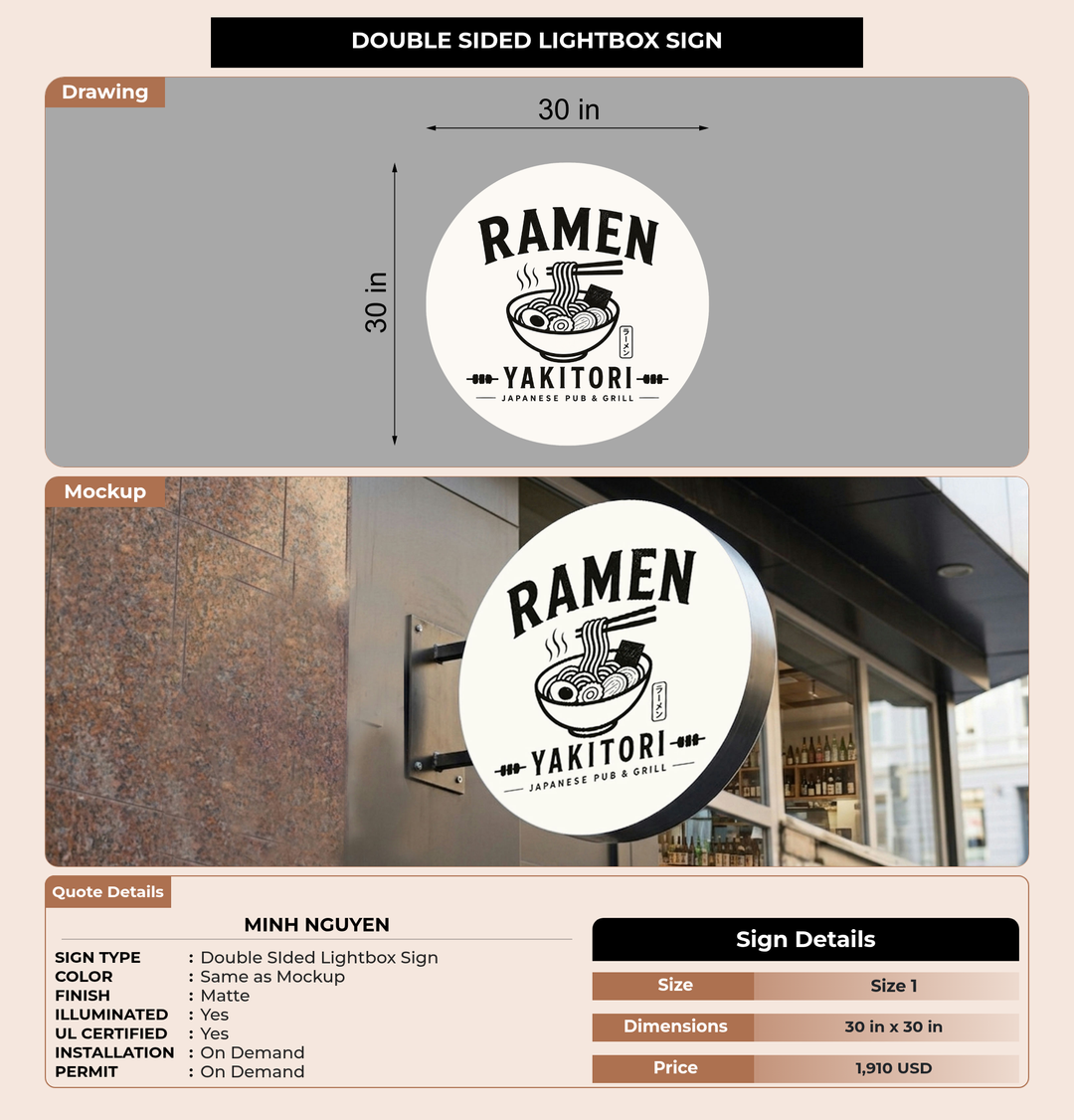 CUSTOM MOCKUP SIGN FOR Minh Nguyen