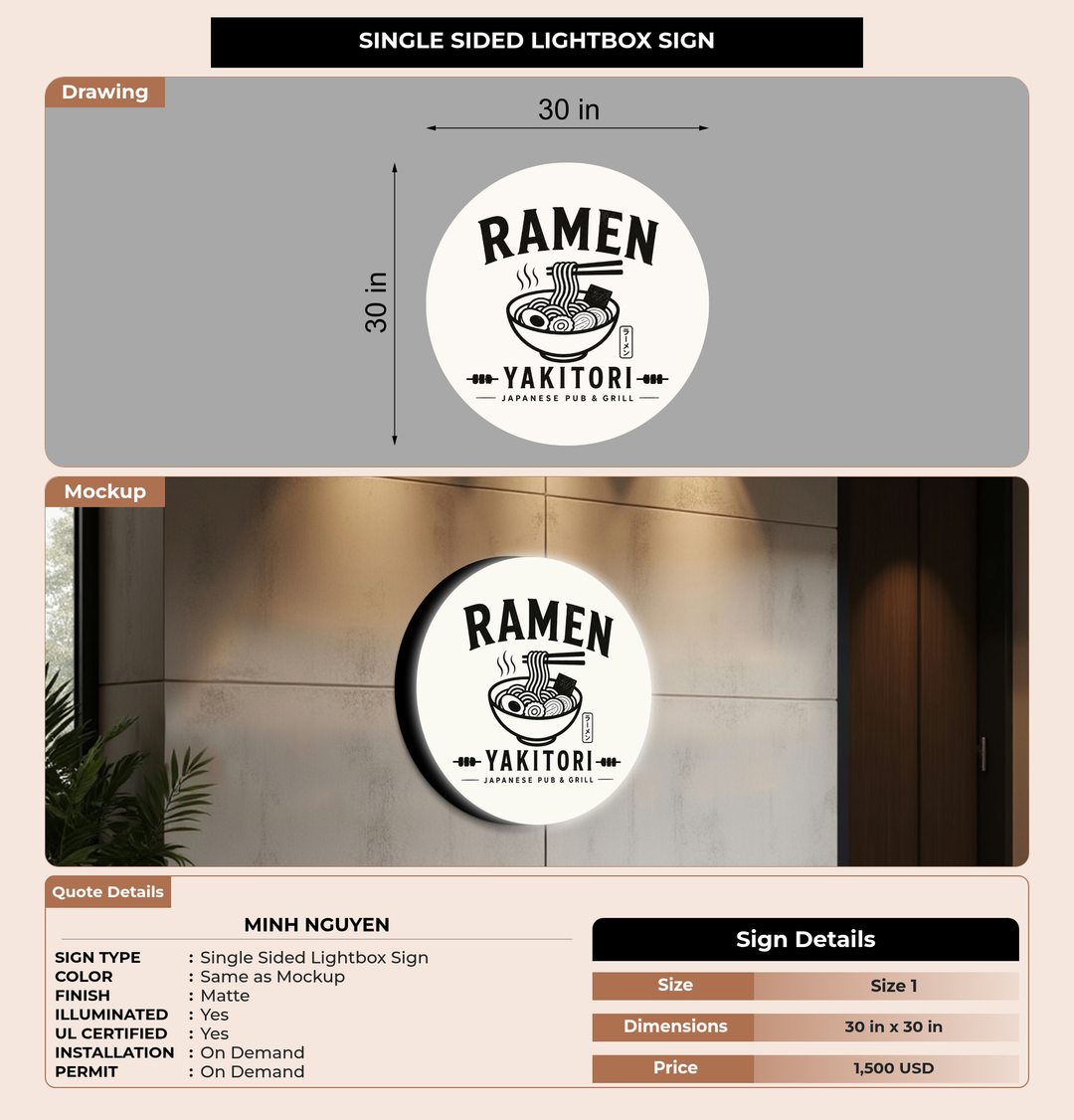 CUSTOM MOCKUP SIGN FOR Minh Nguyen