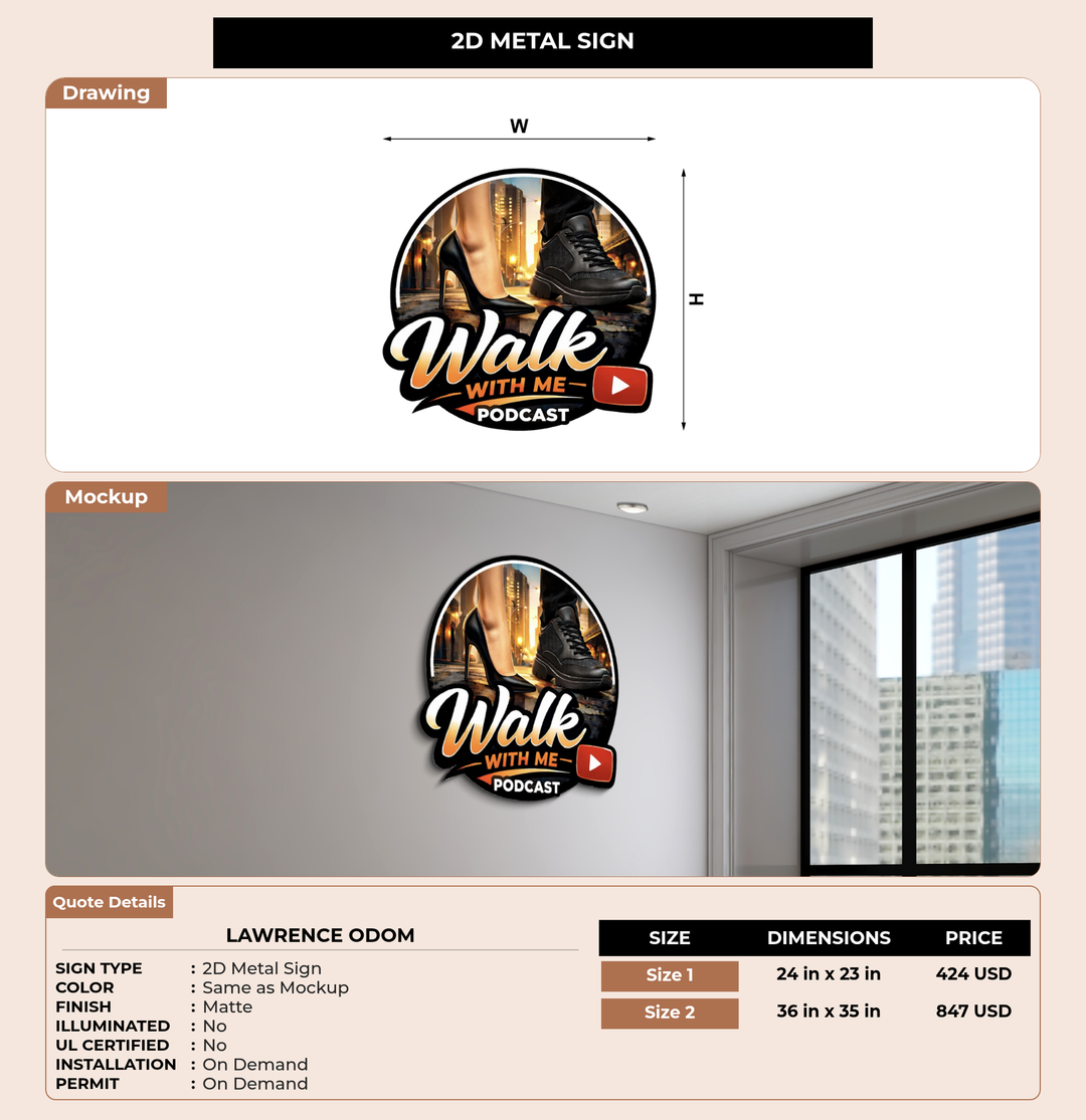 CUSTOM MOCKUP SIGN FOR Lawrence Odom