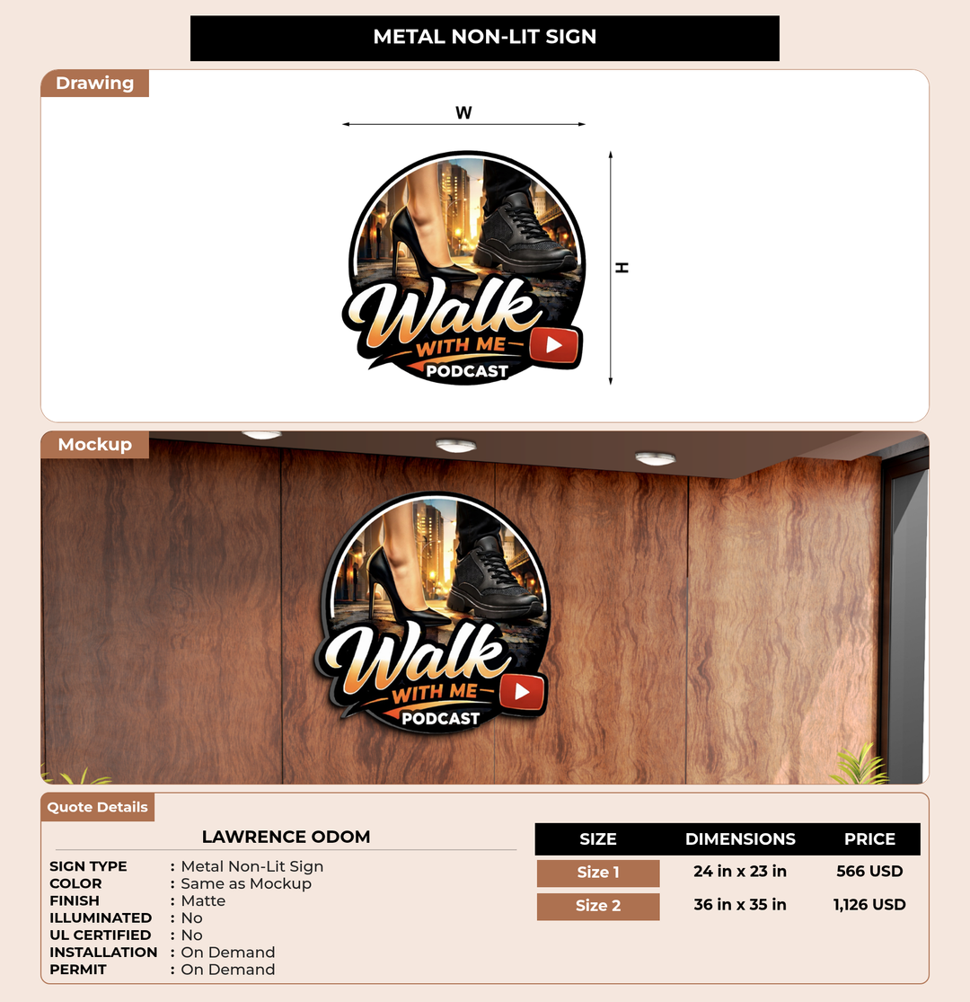 CUSTOM MOCKUP SIGN FOR Lawrence Odom