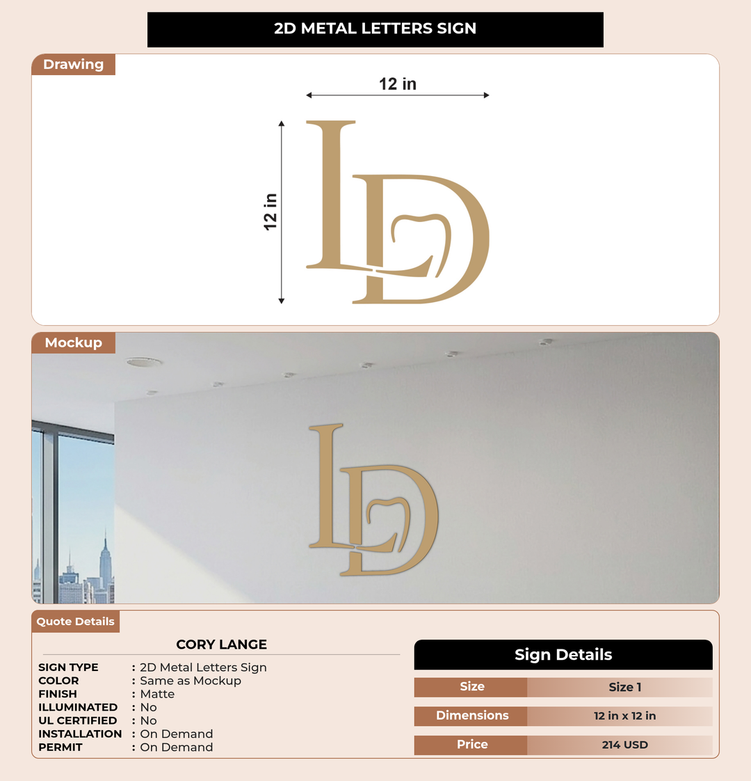 CUSTOM MOCKUP SIGN FOR Cory Lange