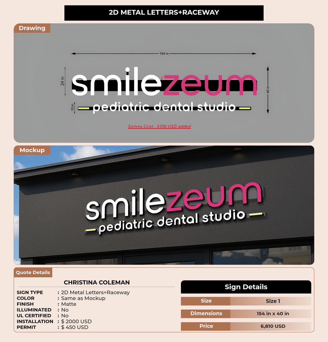 CUSTOM MOCKUP SIGN FOR Christina Coleman