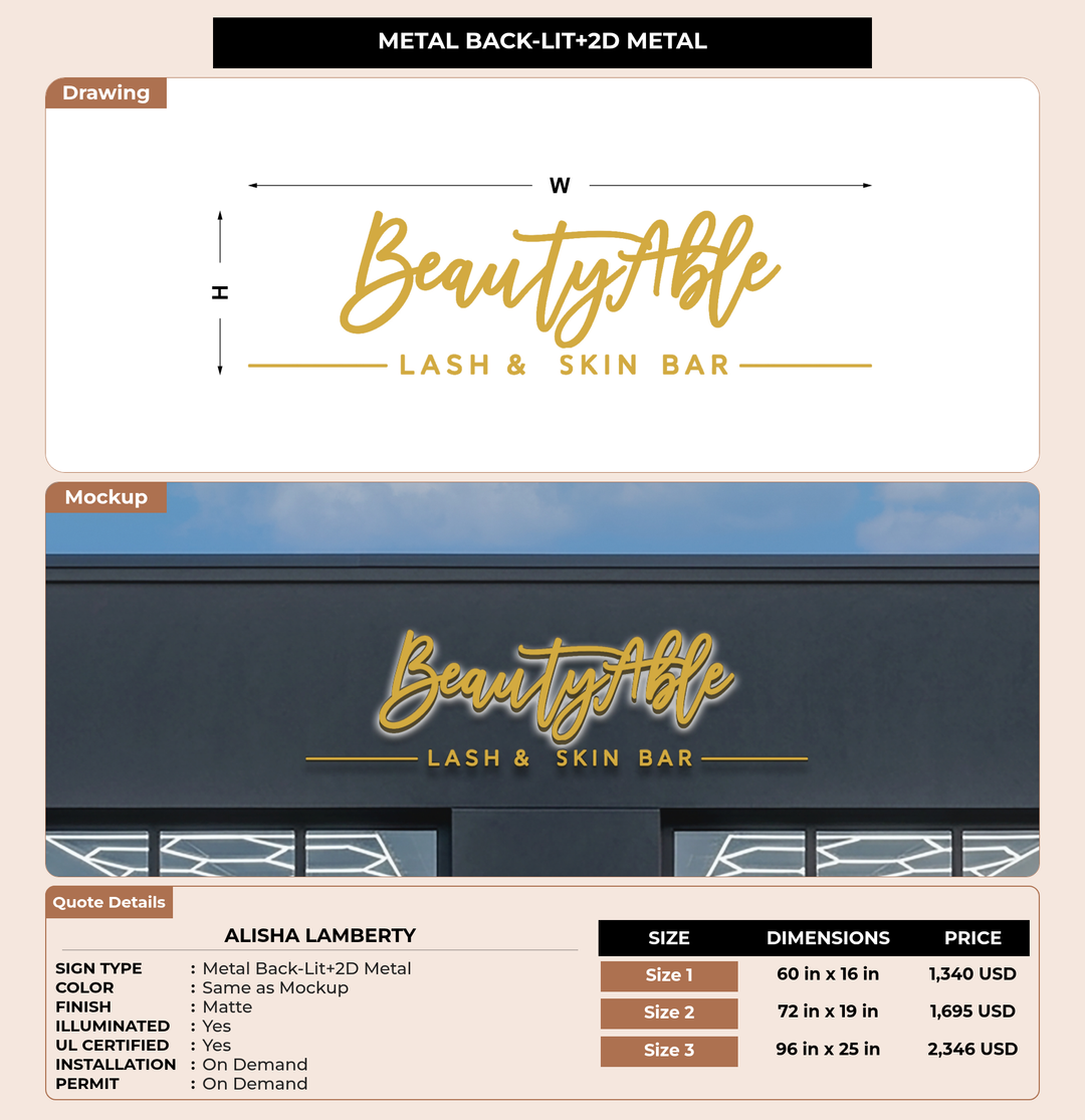 CUSTOM MOCKUP SIGN FOR Alisha Lamberty