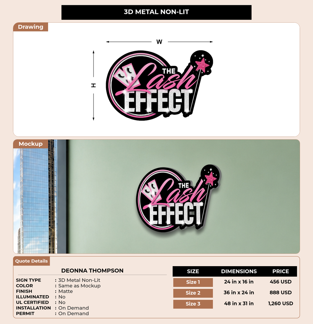CUSTOM MOCKUP SIGN FOR Deonna Thompson