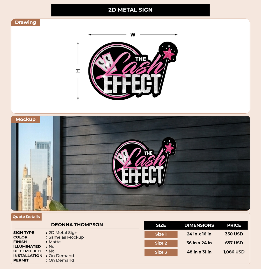 CUSTOM MOCKUP SIGN FOR Deonna Thompson