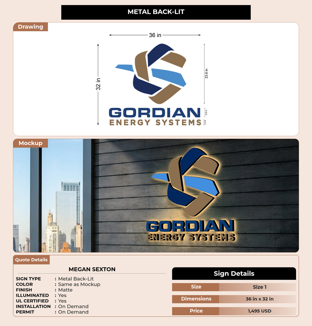 CUSTOM MOCKUP SIGN FOR Megan Sexton