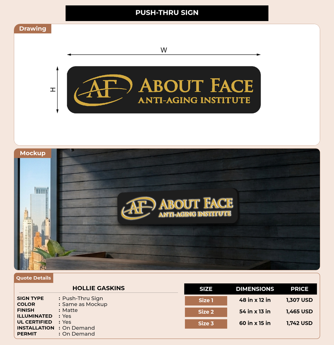 CUSTOM MOCKUP SIGN FOR Hollie Gaskins