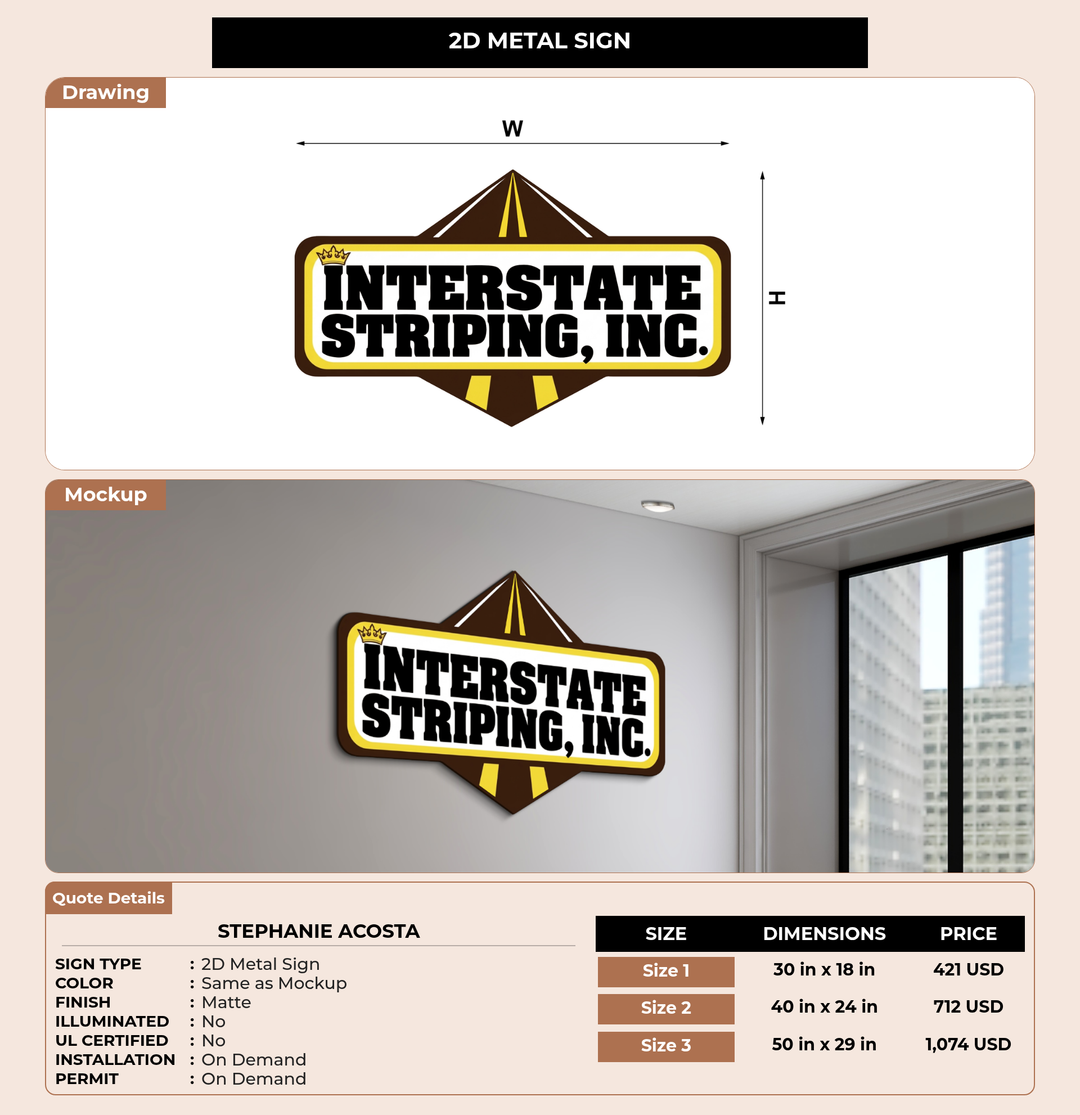 CUSTOM MOCKUP SIGN FOR Stephanie acosta
