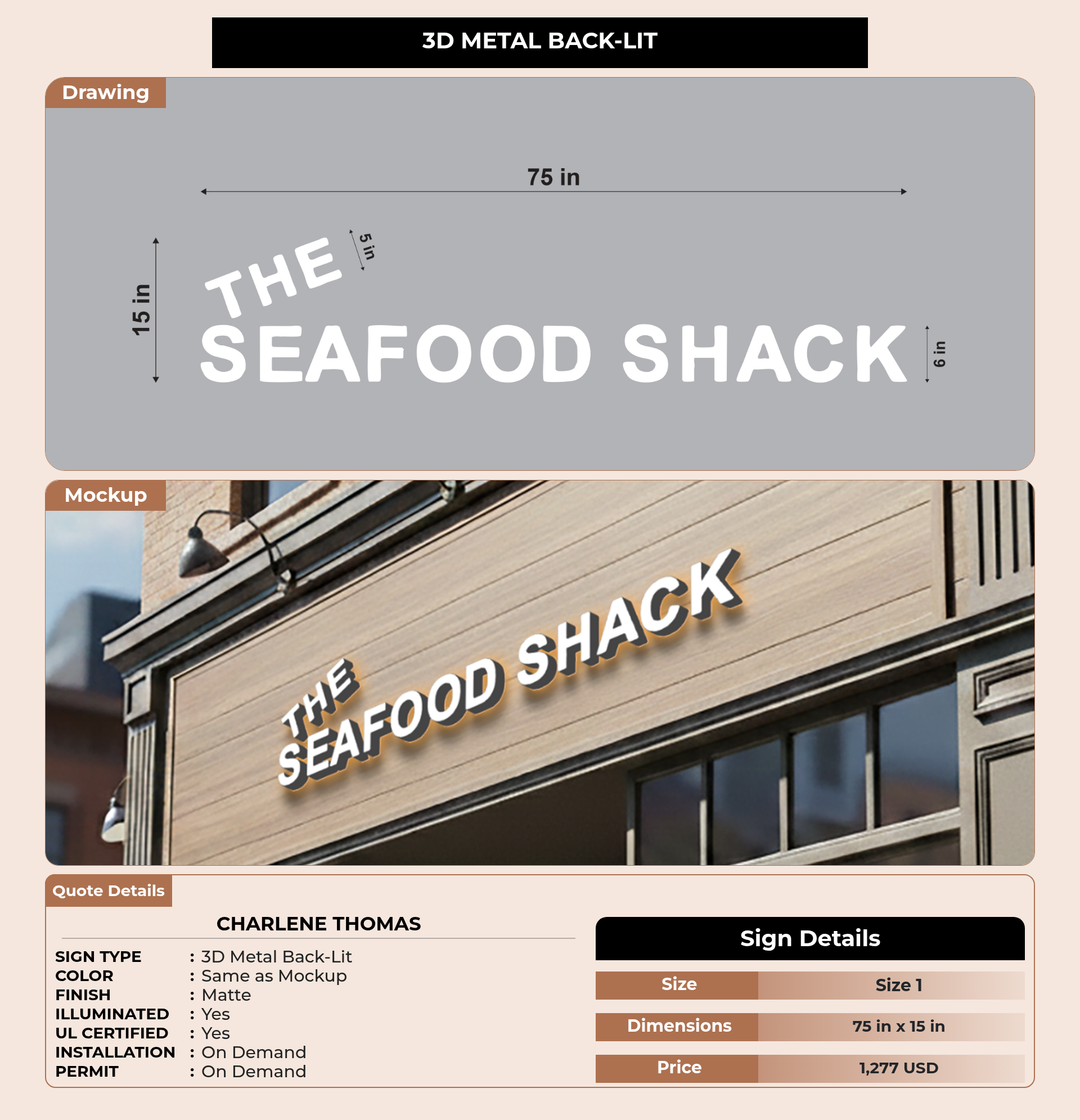 CUSTOM MOCKUP SIGN FOR Charlene Thomas