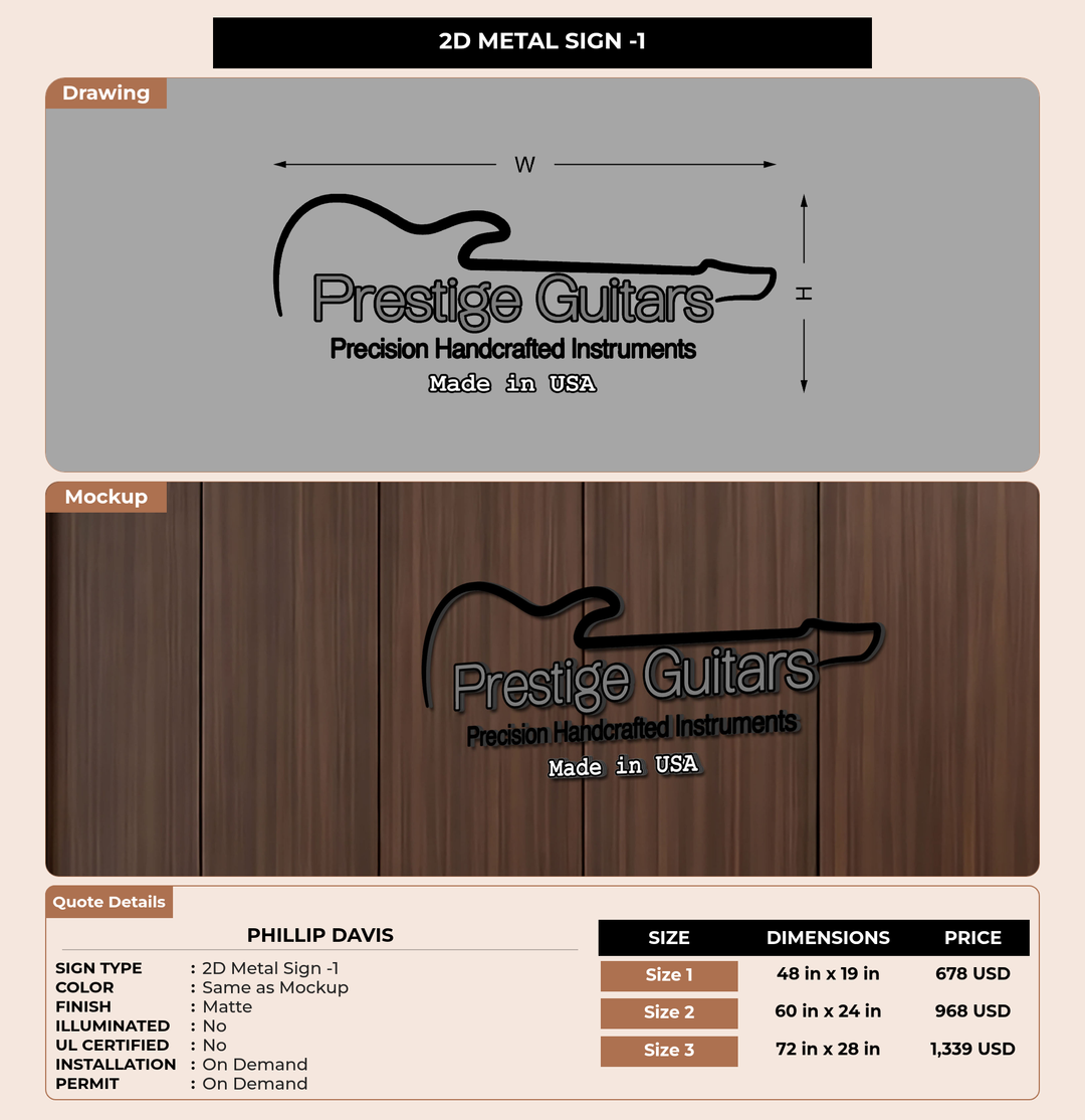 CUSTOM MOCKUP SIGN FOR Phillip Davis