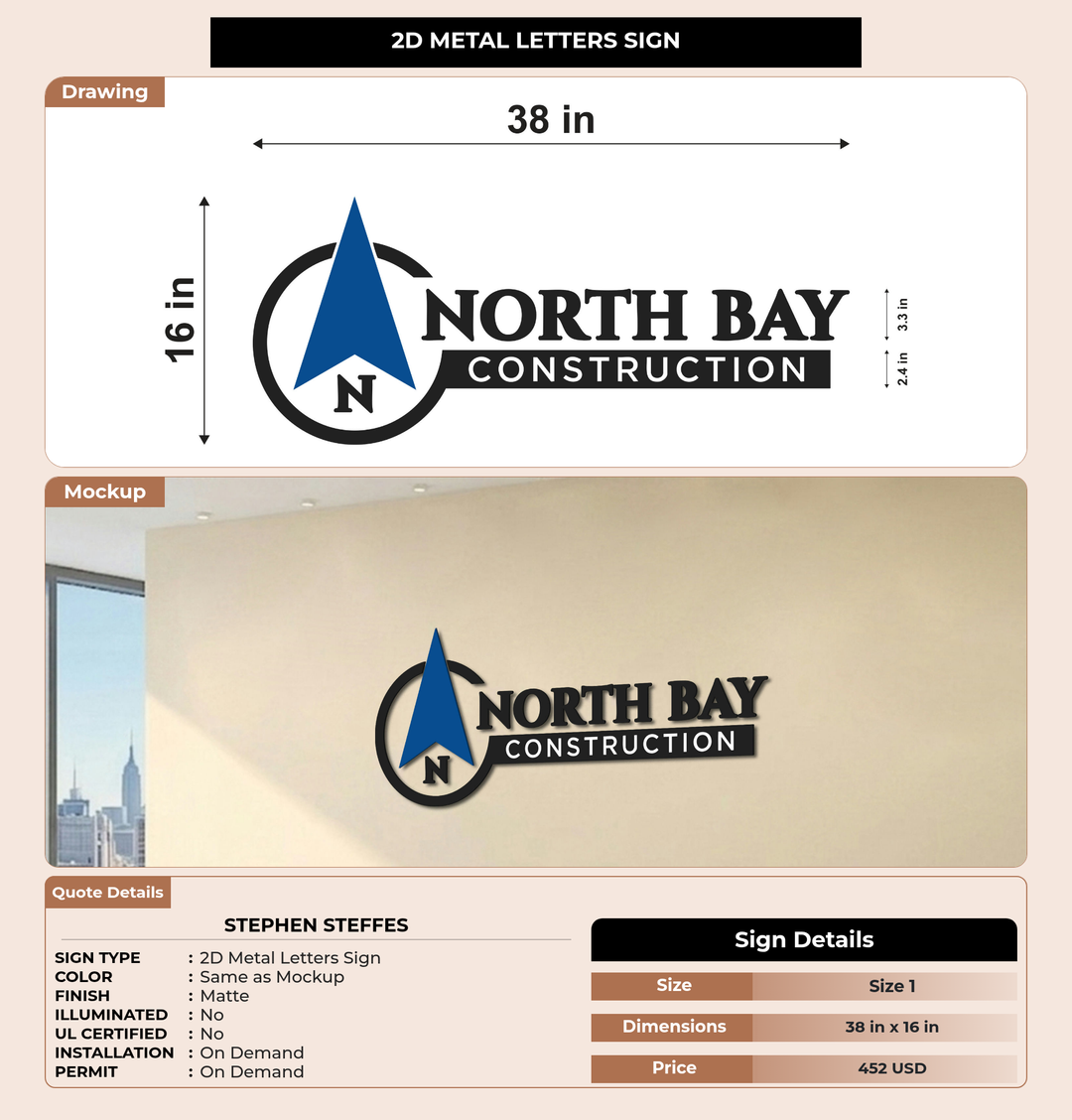 CUSTOM MOCKUP SIGN FOR Stephen Steffes