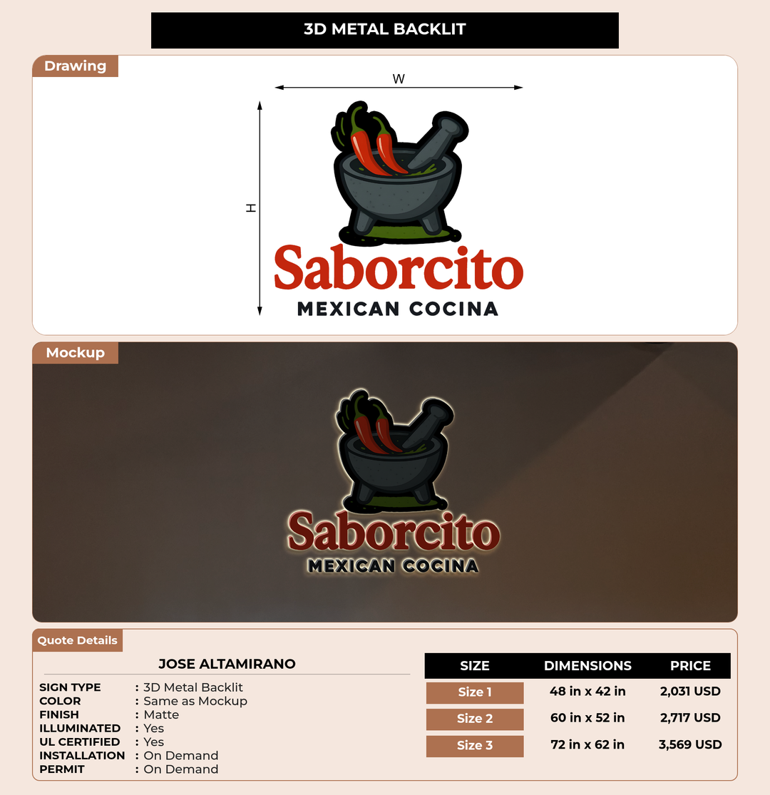 CUSTOM MOCKUP SIGN FOR Jose Altamirano
