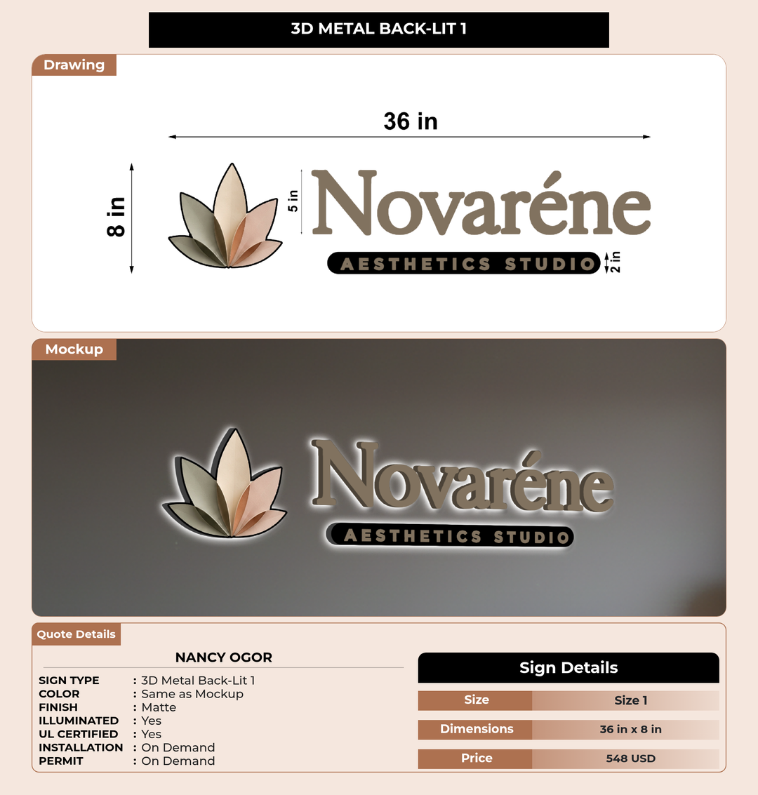 CUSTOM MOCKUP SIGN FOR NANCY OGOR