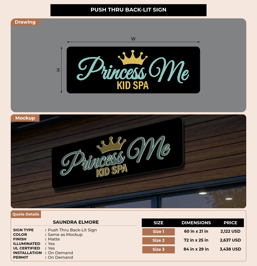 CUSTOM MOCKUP SIGN FOR Saundra Elmore