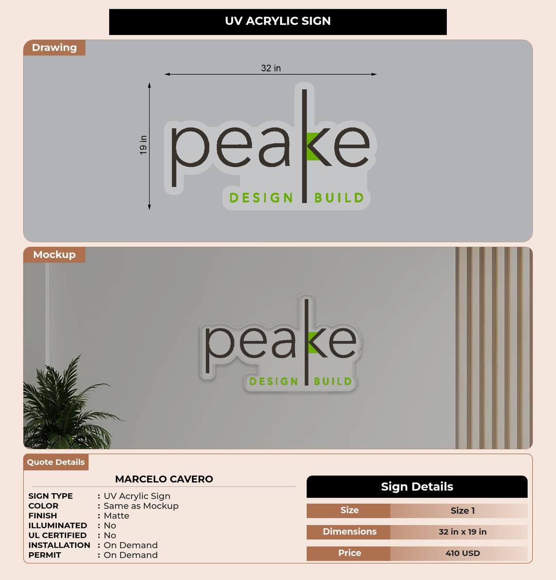 CUSTOM MOCKUP SIGN FOR Marcelo Cavero