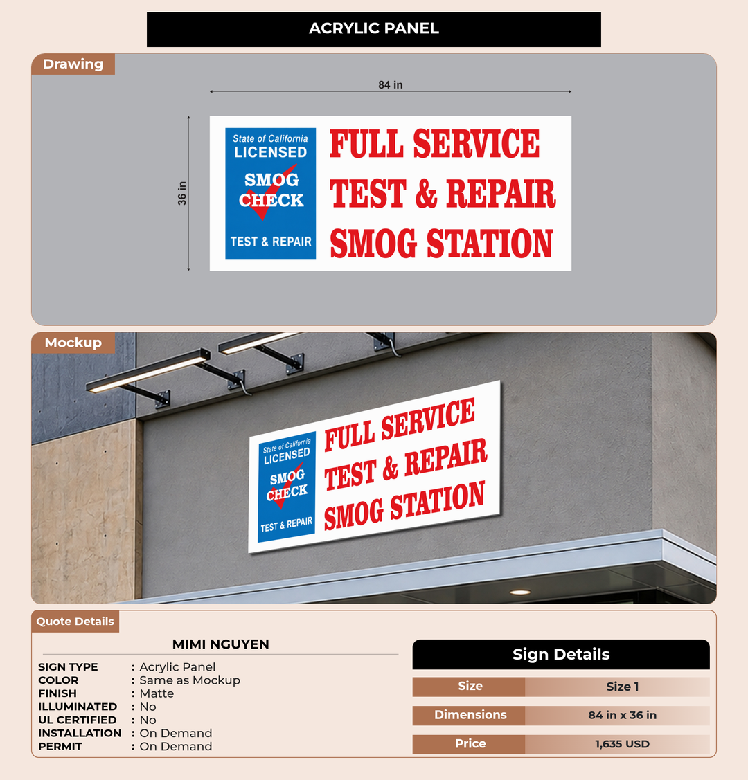 CUSTOM MOCKUP SIGN FOR Mimi Nguyen