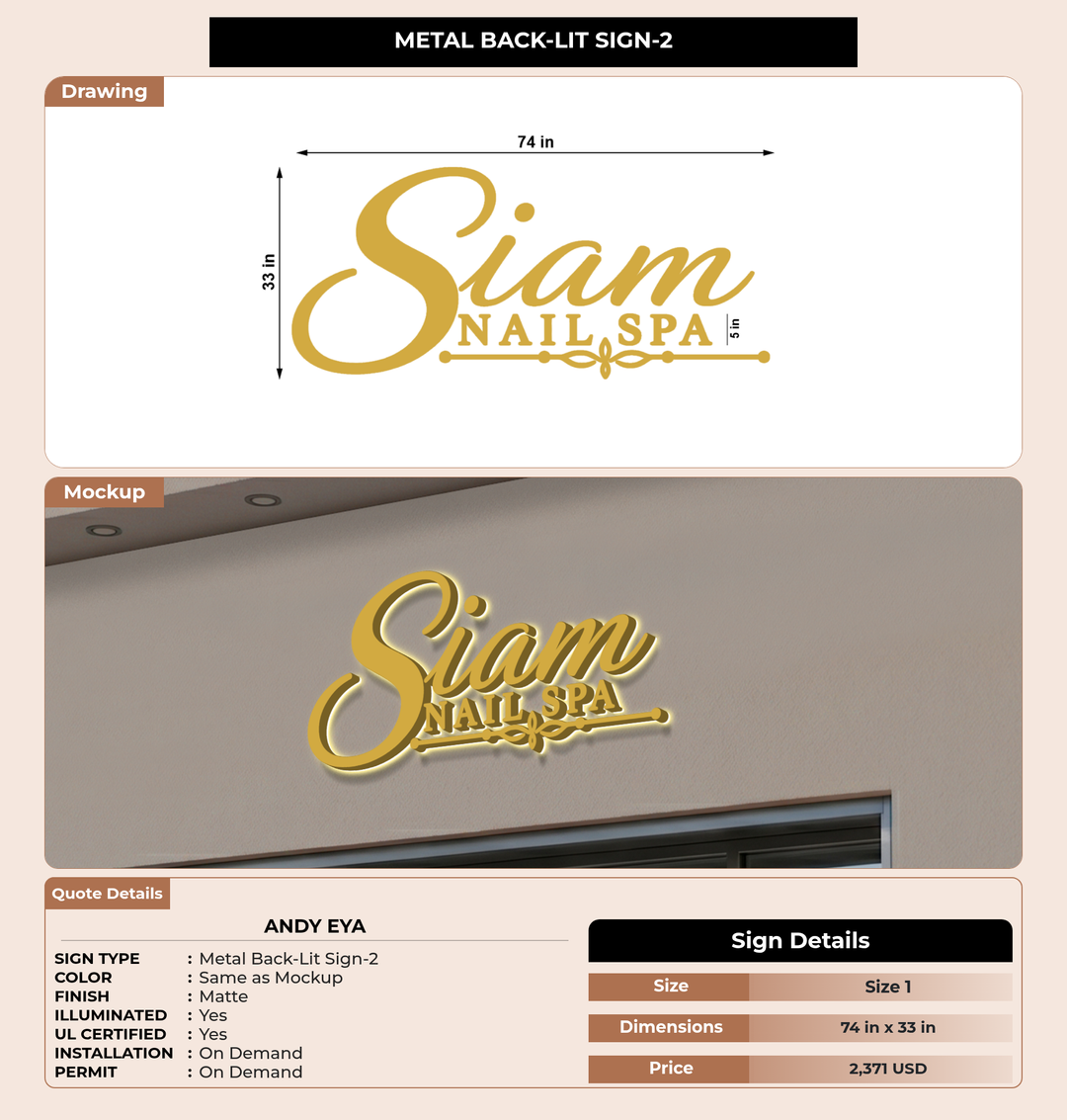CUSTOM MOCKUP SIGN FOR Andy Eya