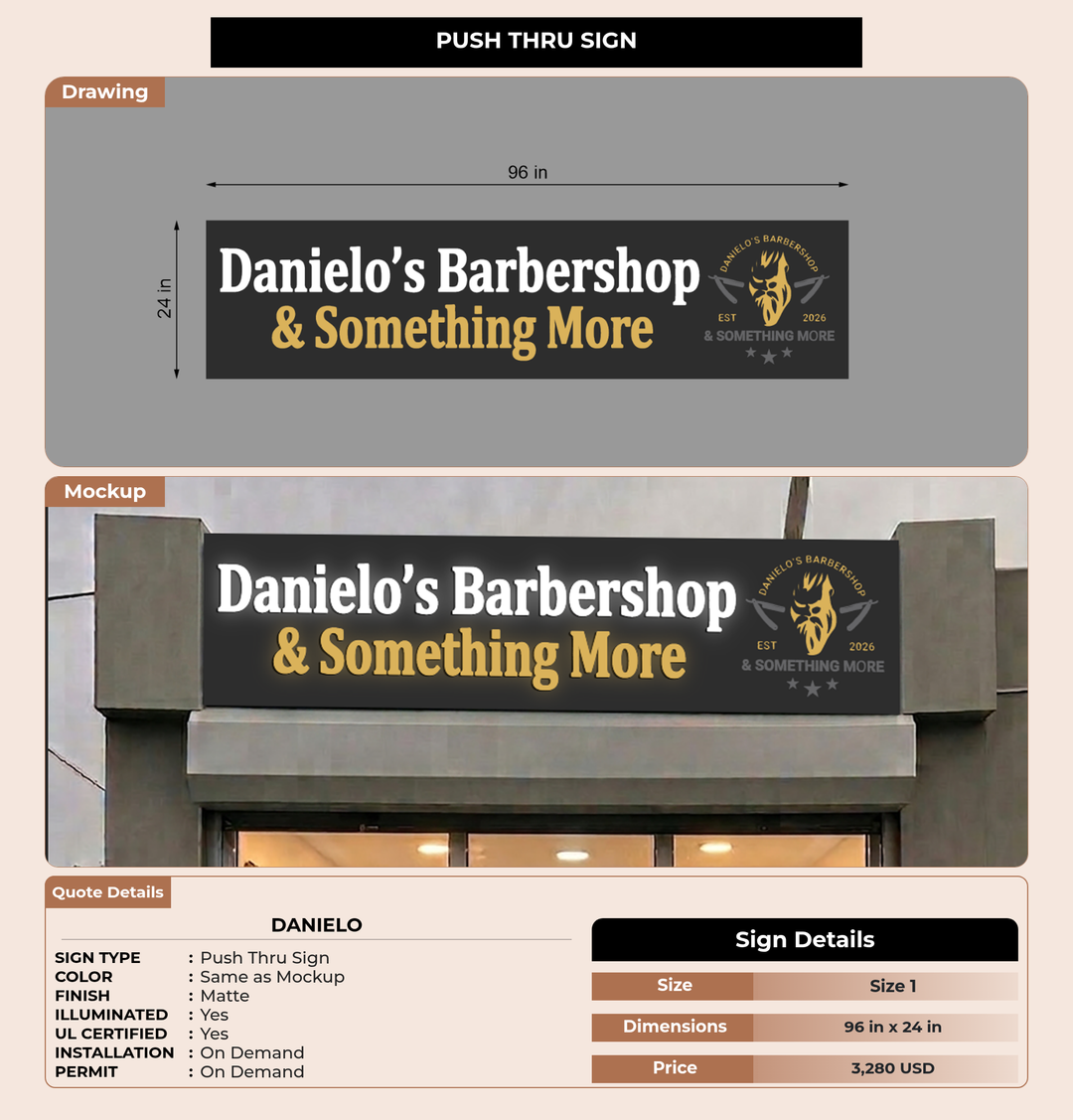 CUSTOM MOCKUP SIGN FOR danielo
