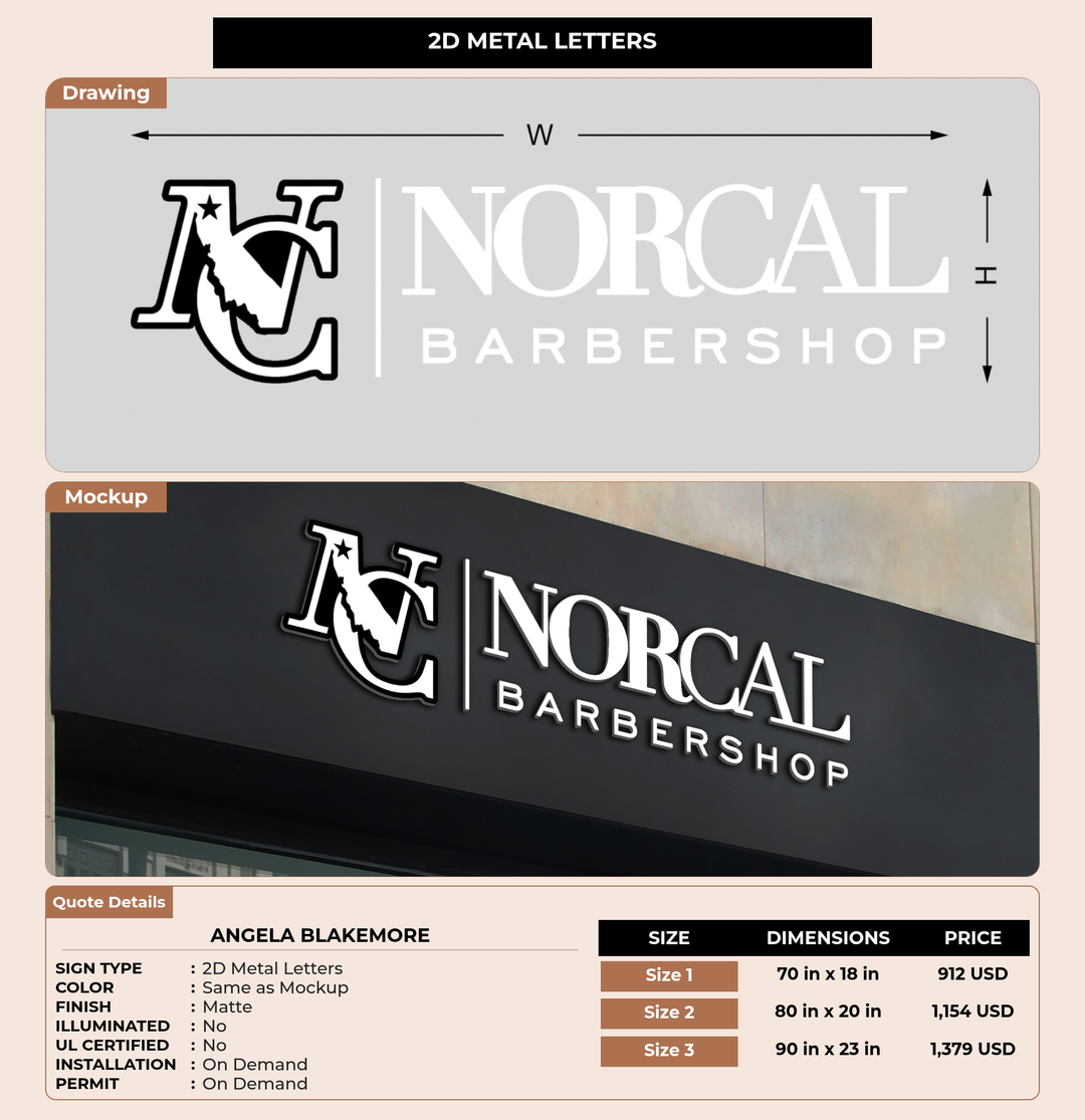 CUSTOM MOCKUP SIGN FOR Angela Blakemore