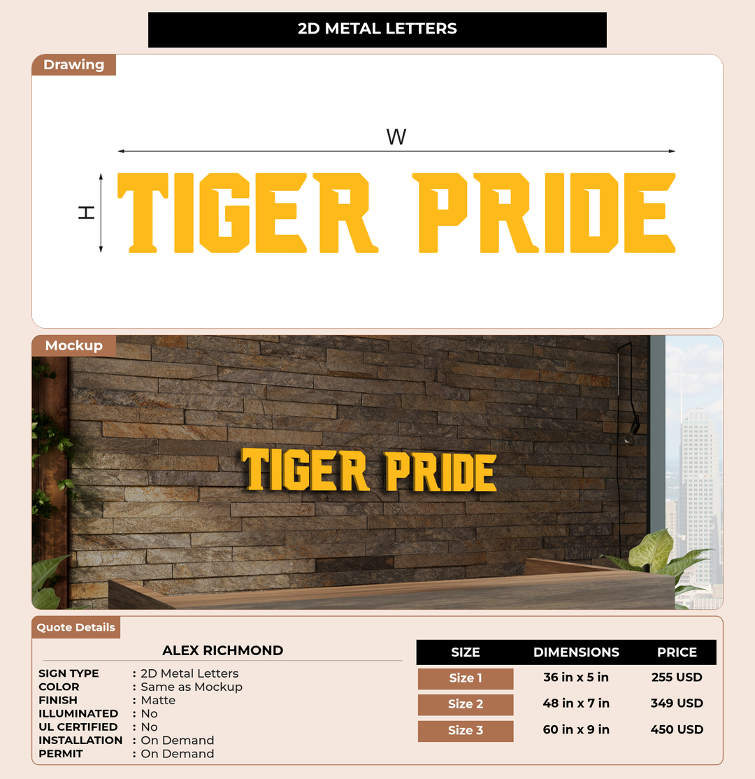 CUSTOM MOCKUP SIGN FOR Alex Richmond