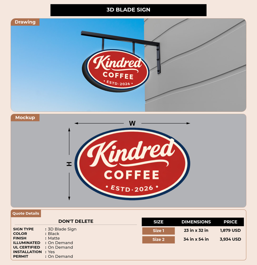 CUSTOM MOCKUP SIGN FOR Don&