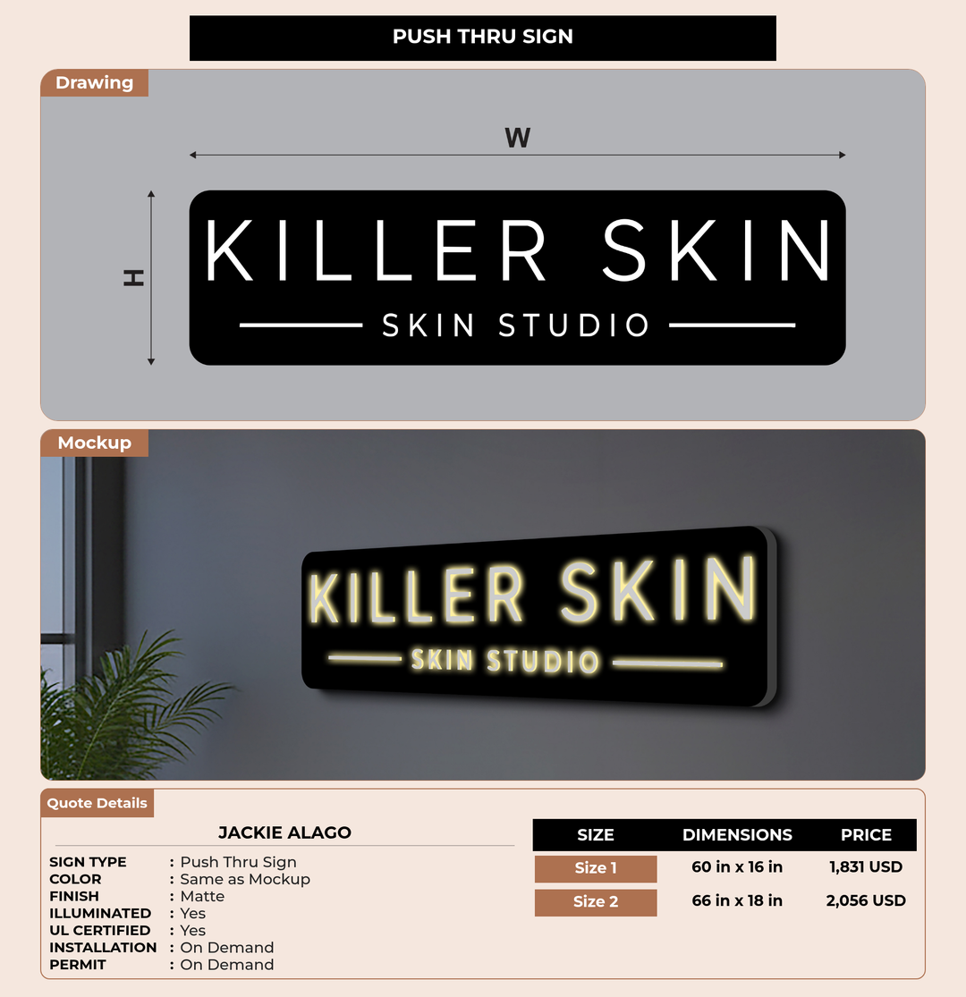 CUSTOM MOCKUP SIGN FOR Jackie Alago