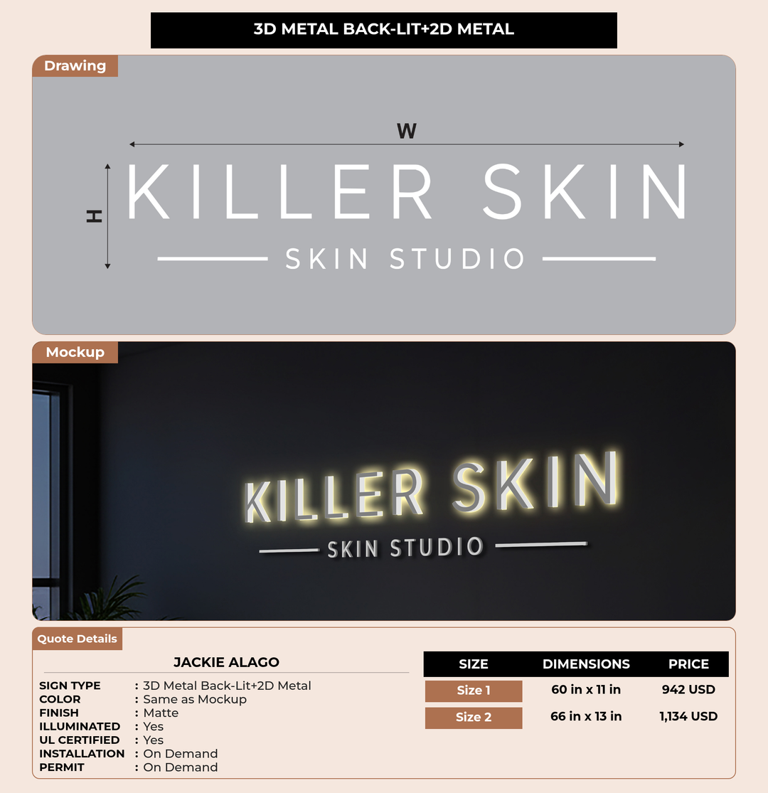 CUSTOM MOCKUP SIGN FOR Jackie Alago