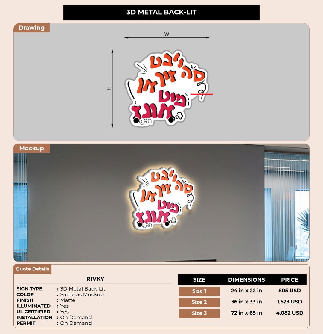 CUSTOM MOCKUP SIGN FOR RIVKY