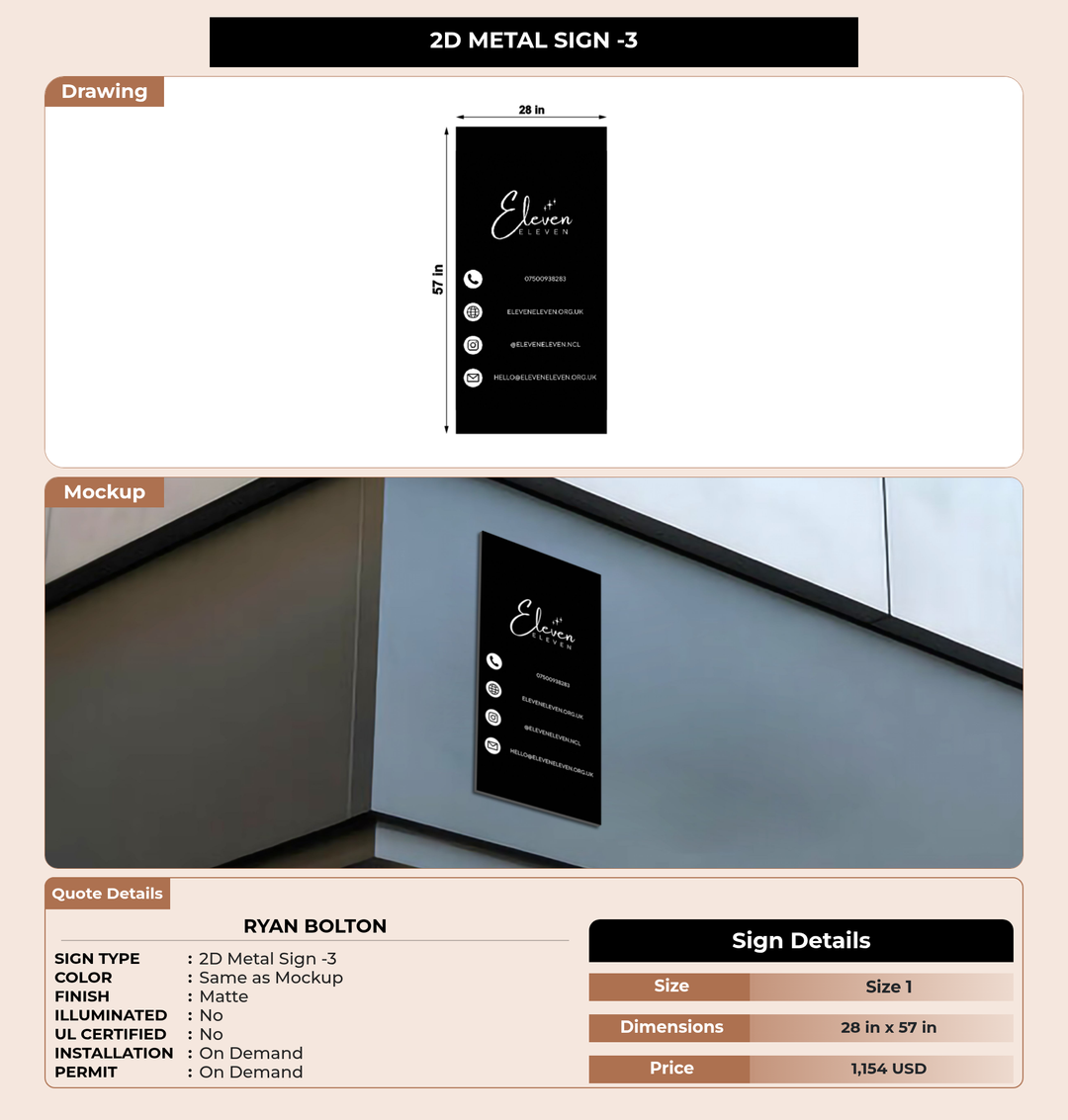 CUSTOM MOCKUP SIGN FOR Ryan Bolton