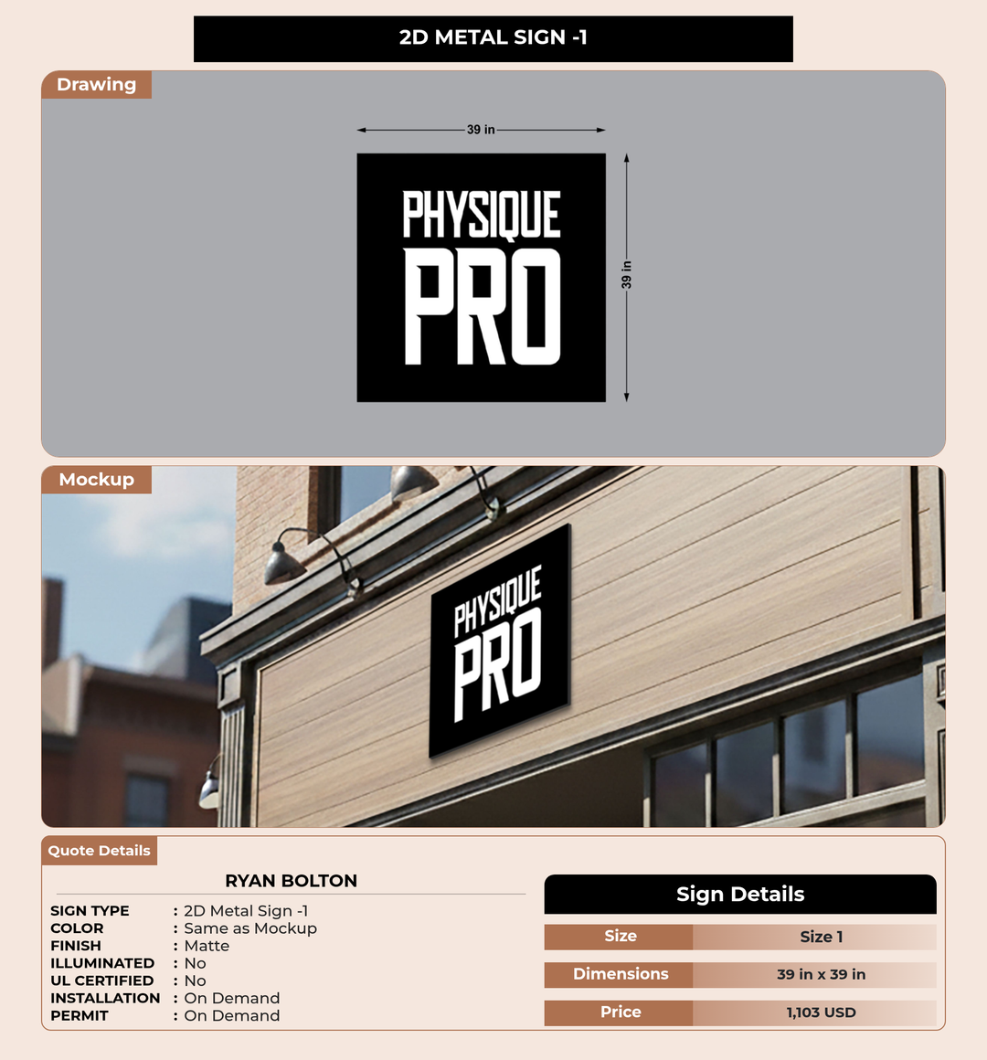 CUSTOM MOCKUP SIGN FOR Ryan Bolton