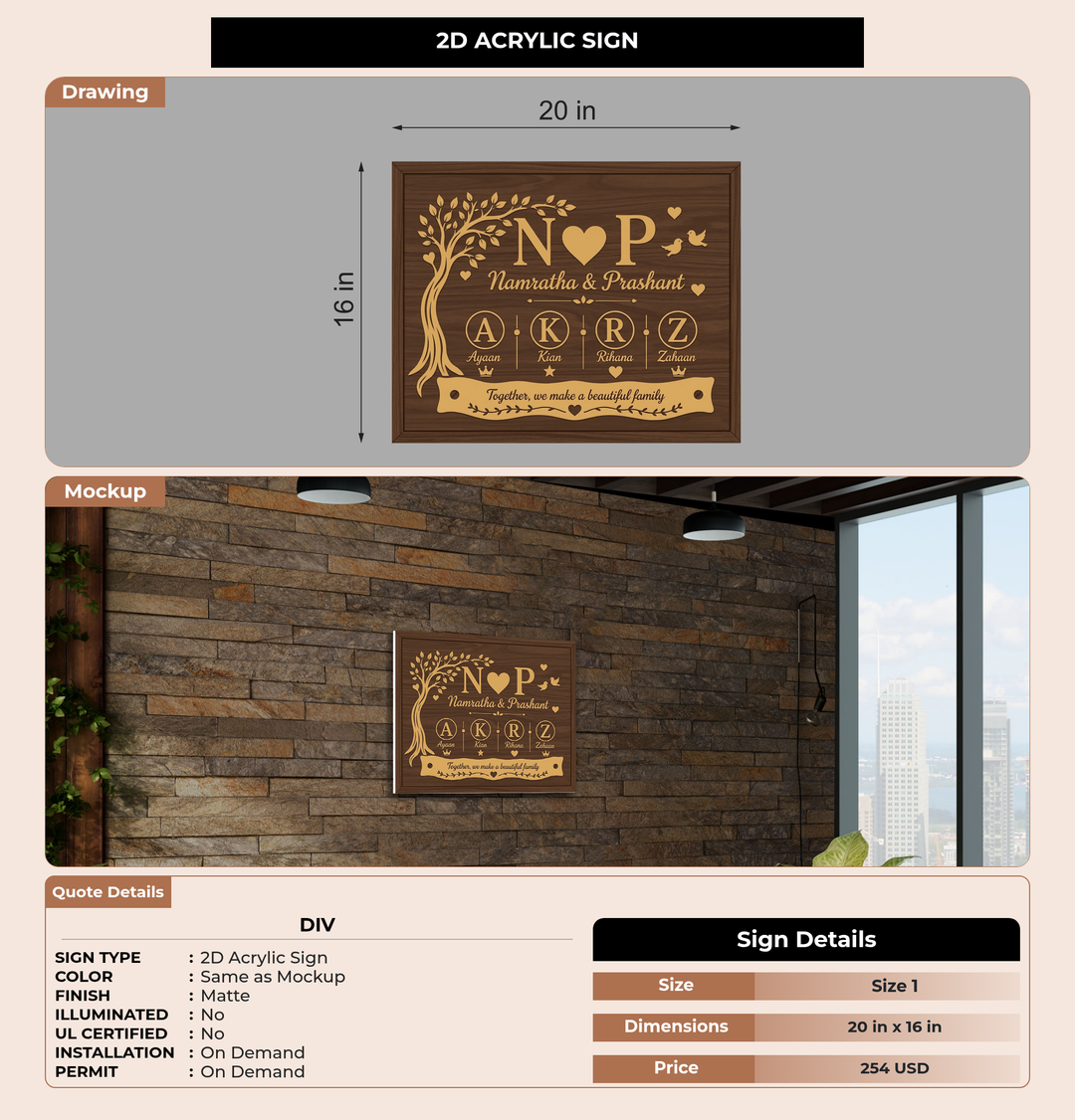 CUSTOM MOCKUP SIGN FOR Div