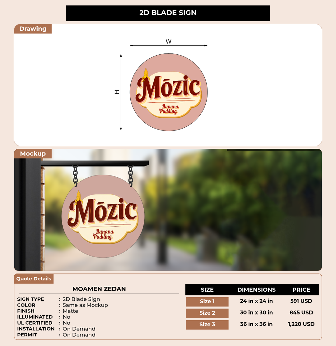 CUSTOM MOCKUP SIGN FOR Moamen Zedan