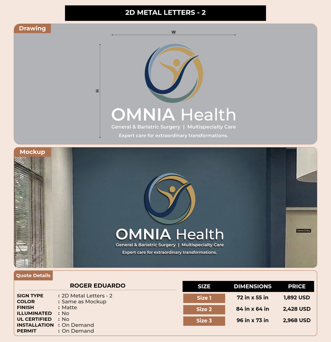 CUSTOM MOCKUP SIGN FOR Roger Eduardo