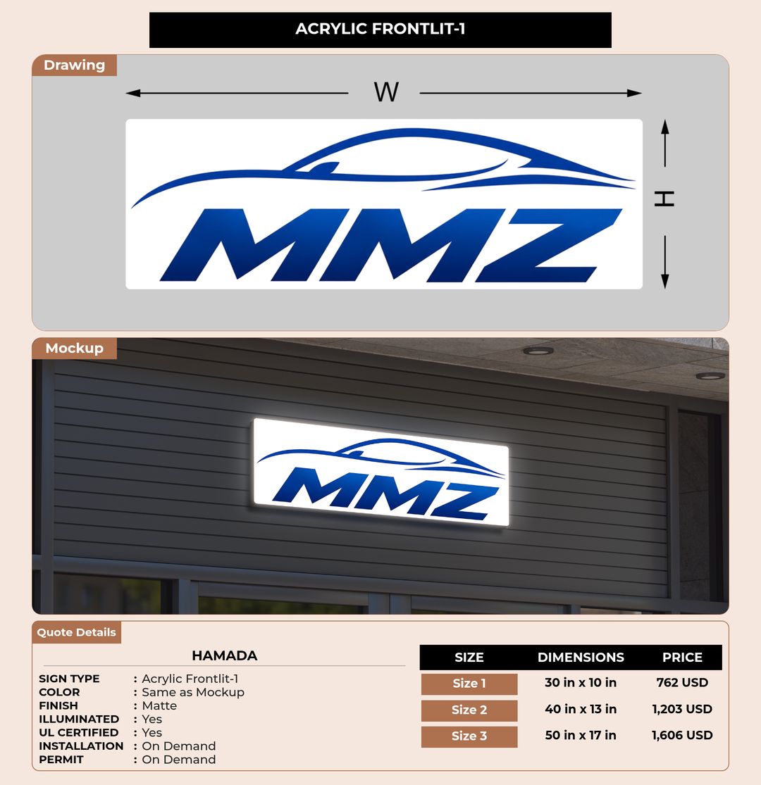 CUSTOM MOCKUP SIGN FOR Hamada