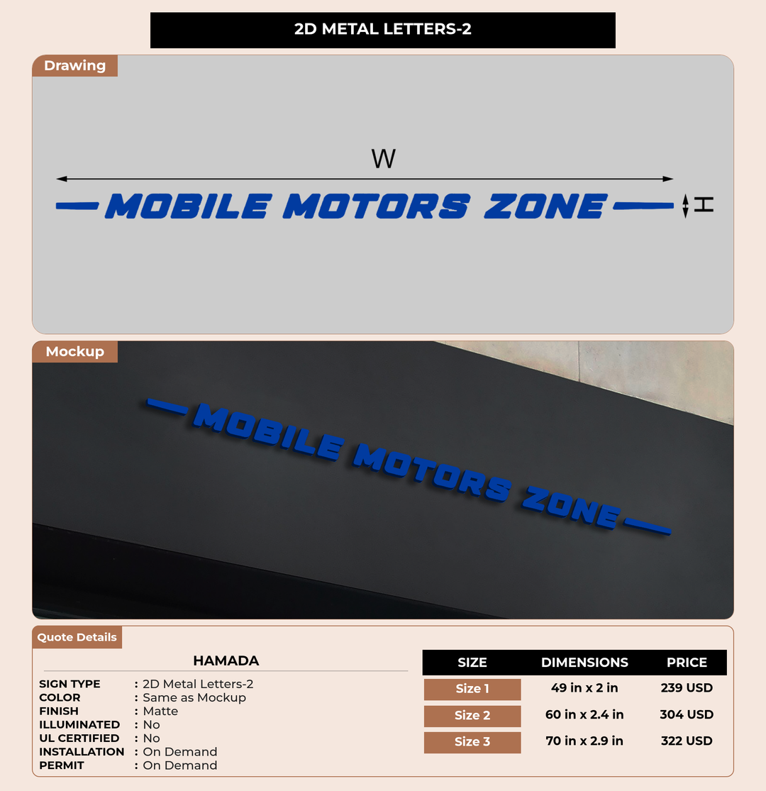 CUSTOM MOCKUP SIGN FOR Hamada