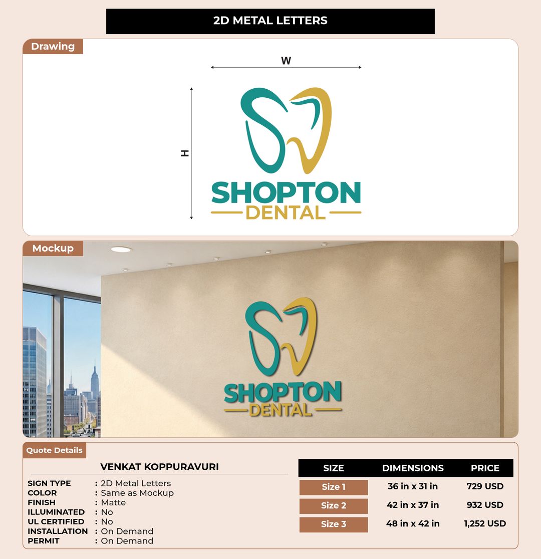 CUSTOM MOCKUP SIGN FOR venkat koppuravuri