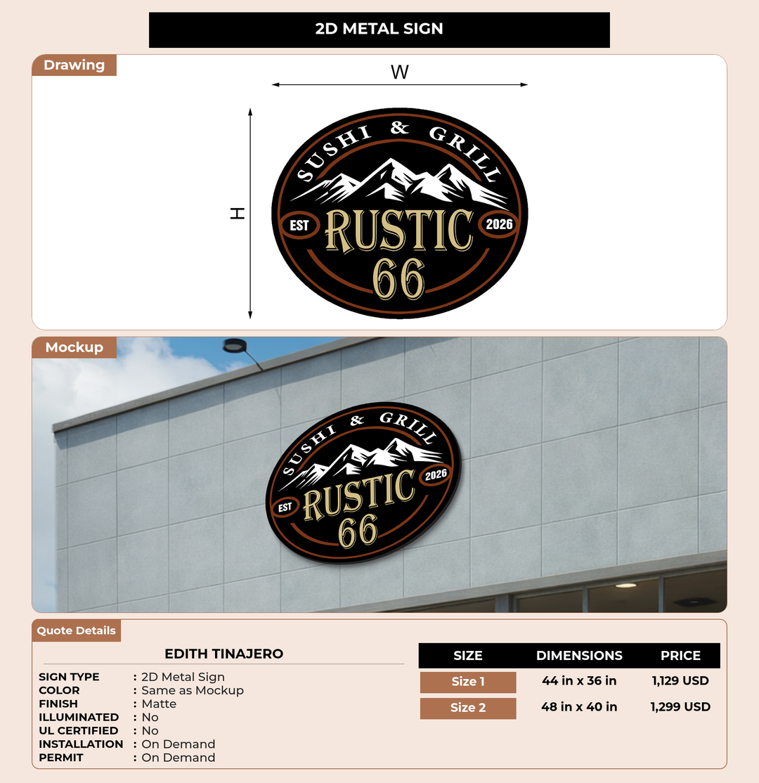 CUSTOM MOCKUP SIGN FOR Edith Tinajero