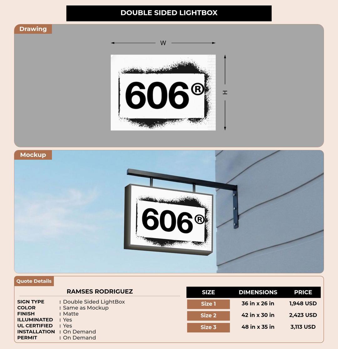 CUSTOM MOCKUP SIGN FOR Ramses Rodriguez