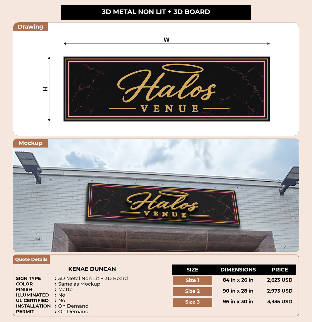 CUSTOM MOCKUP SIGN FOR kenae duncan