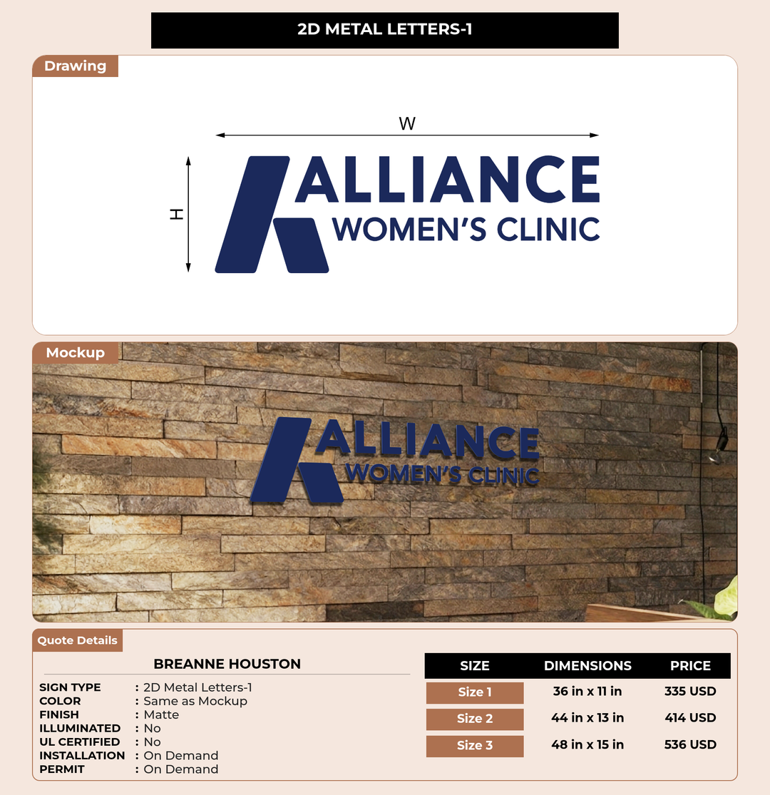 CUSTOM MOCKUP SIGN FOR Breanne Houston