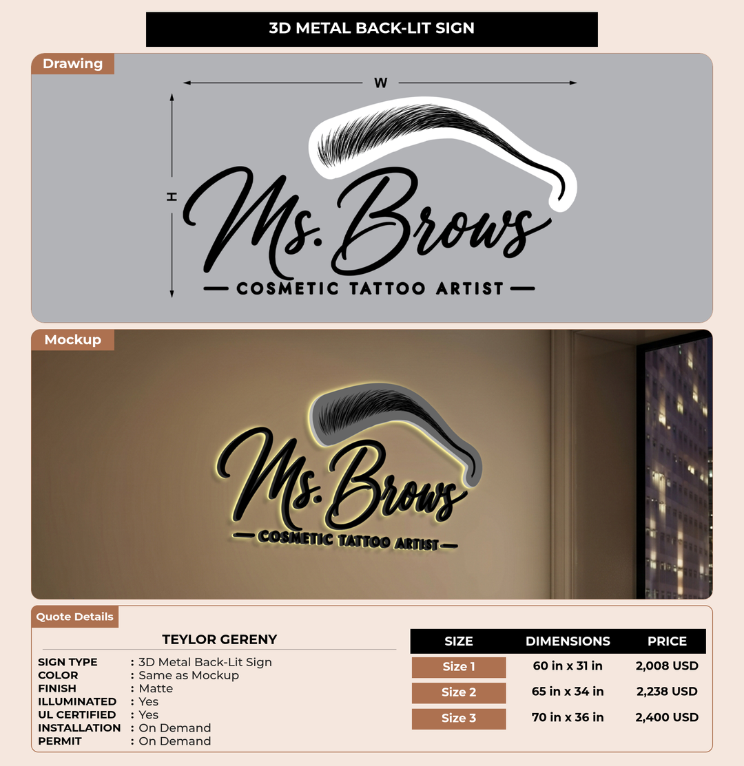 CUSTOM MOCKUP SIGN FOR Teylor Gereny