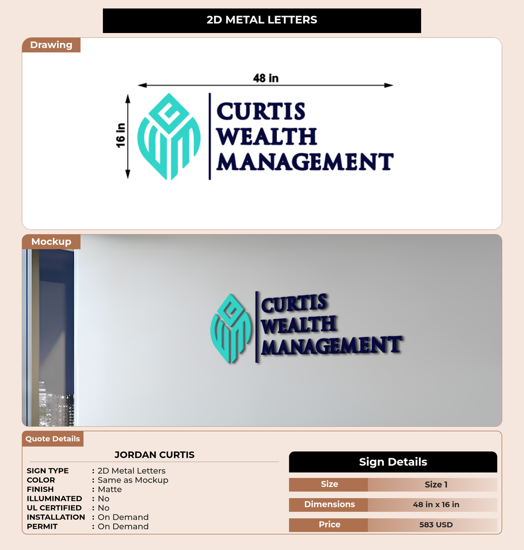 CUSTOM MOCKUP SIGN FOR Jordan  Curtis