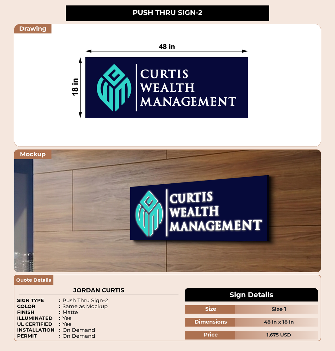 CUSTOM MOCKUP SIGN FOR Jordan  Curtis