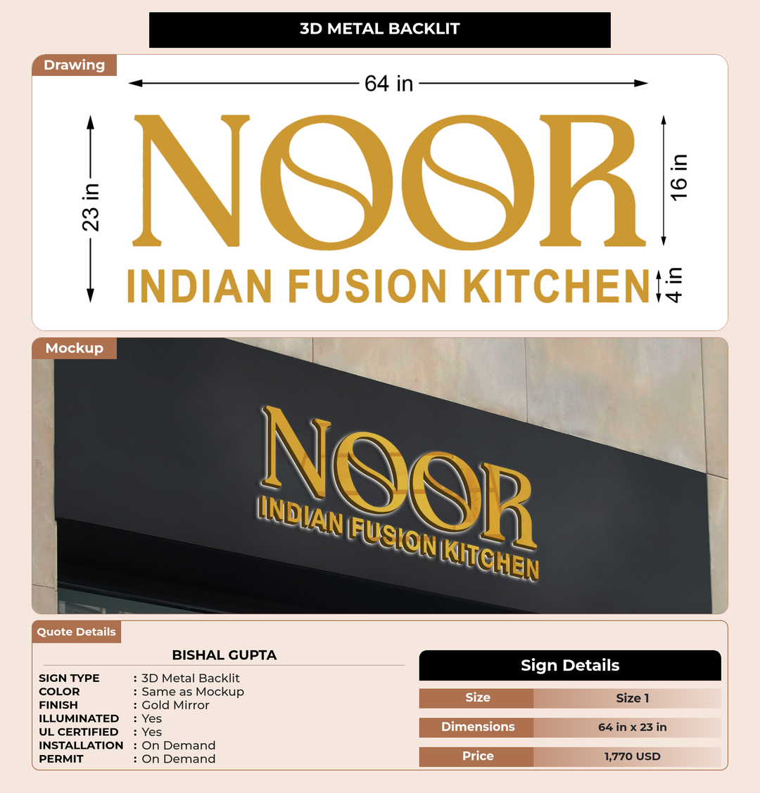 CUSTOM MOCKUP SIGN FOR Bishal Gupta
